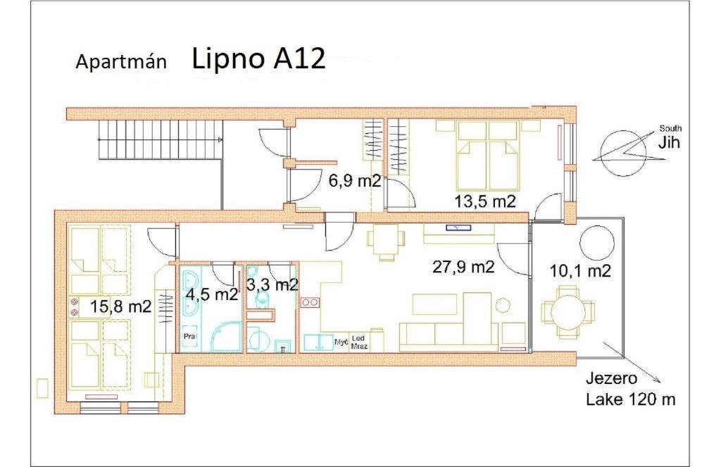 Appartamento Lipno Doky A12 Apparment Lipno nad Vltavou Esterno foto